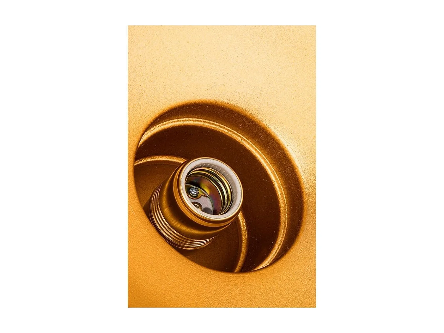 Lampada a sospensione metallo nero interno oro Kumbet MDL3053