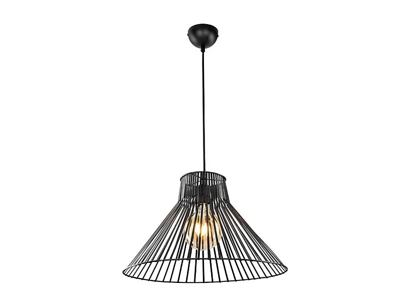 Lampada a sospensione filo metallico Panama MDL4135 colore nero