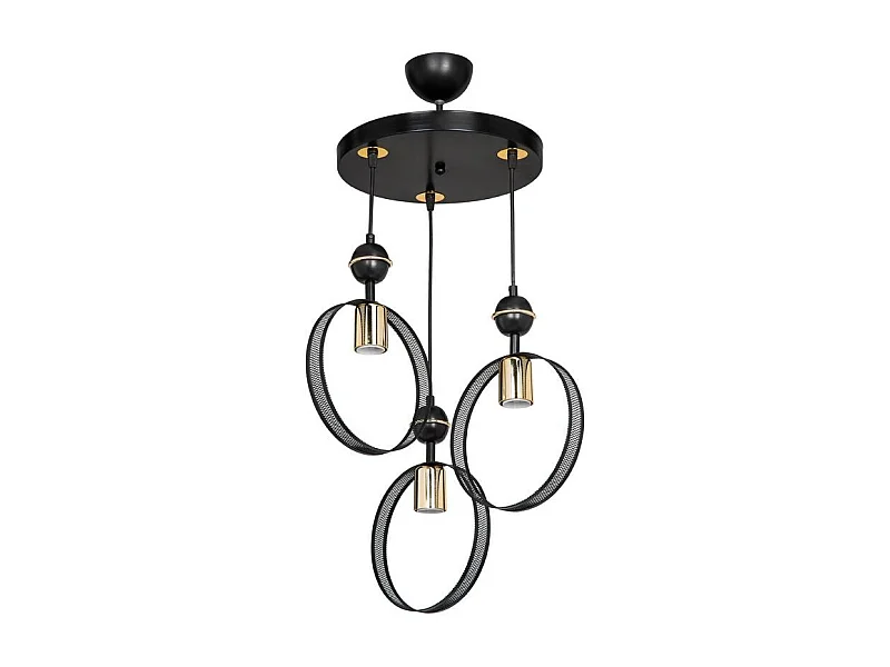 Lampada a sospensione con tre portalampada a cerchio Esin MDL4423
