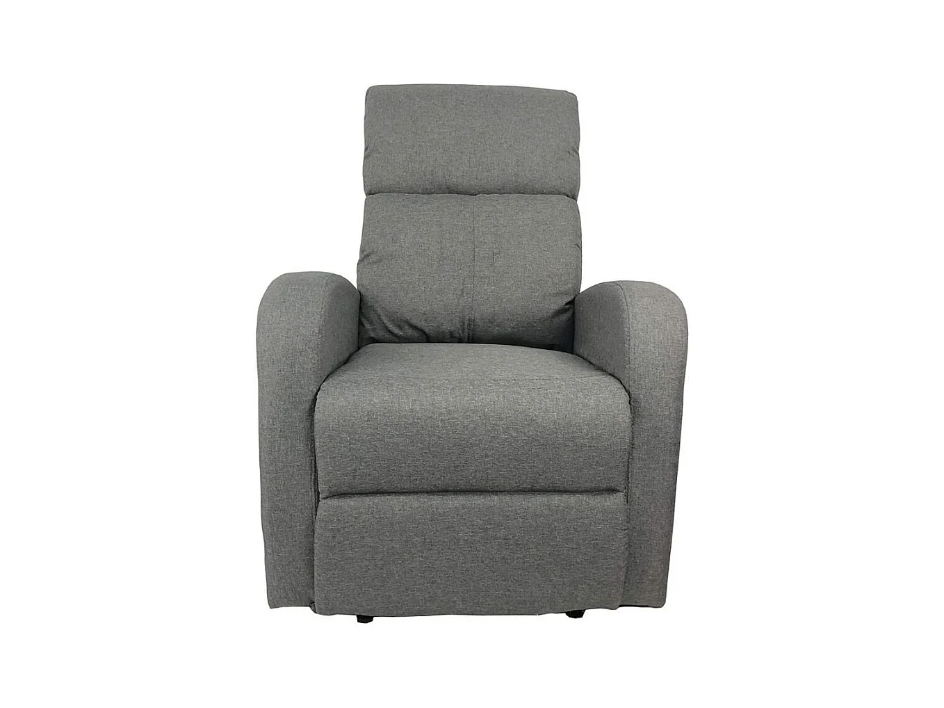 Poltrona relax manuale in tessuto grigio 77 x 93 x 106 H