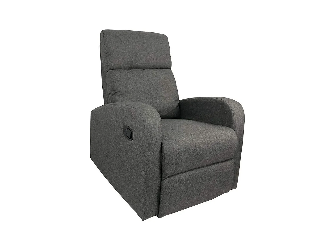 Poltrona relax manuale in tessuto grigio 77 x 93 x 106 H