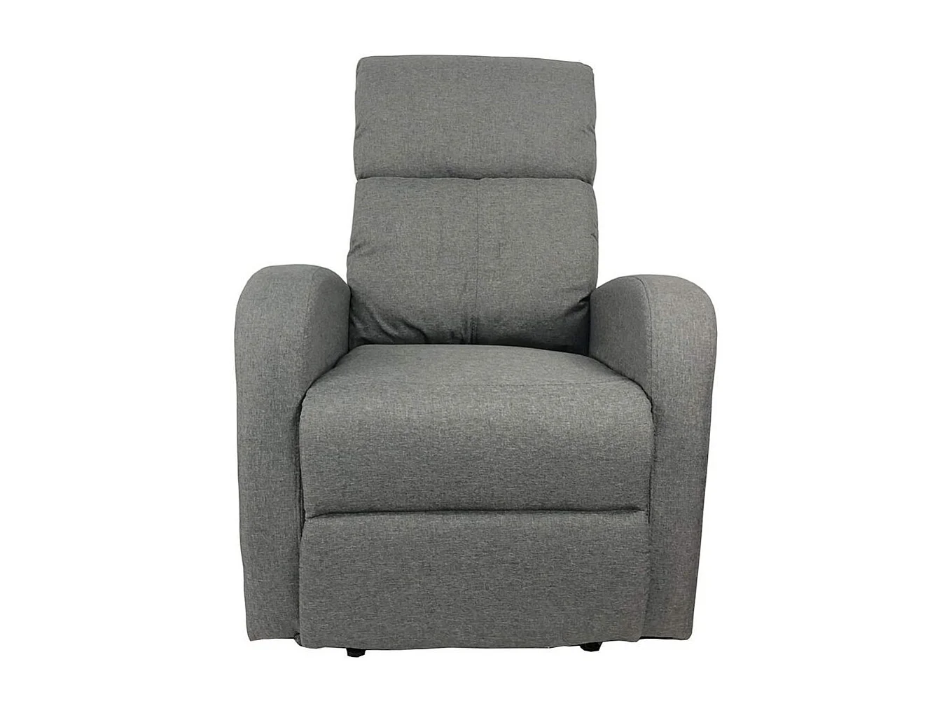 Poltrona relax manuale in tessuto grigio 77 x 93 x 106 H