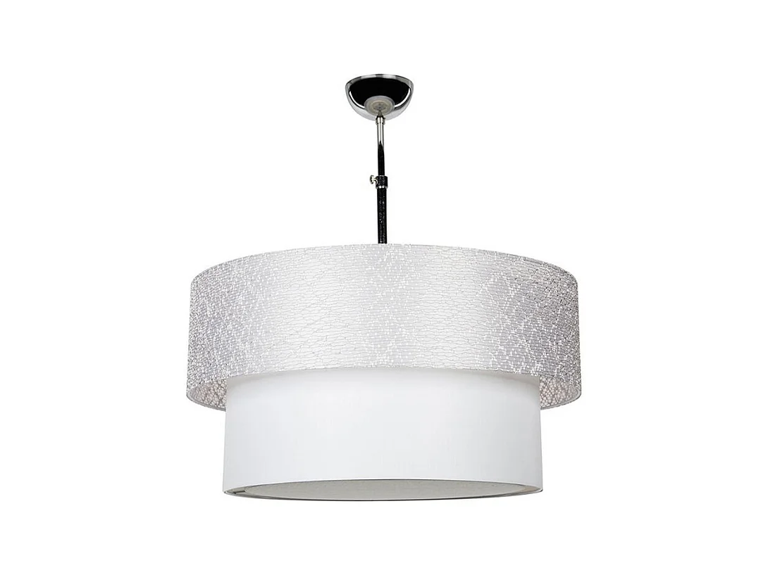 Lampada a sospensione in tessuto Polo MDL2749 colore grigio