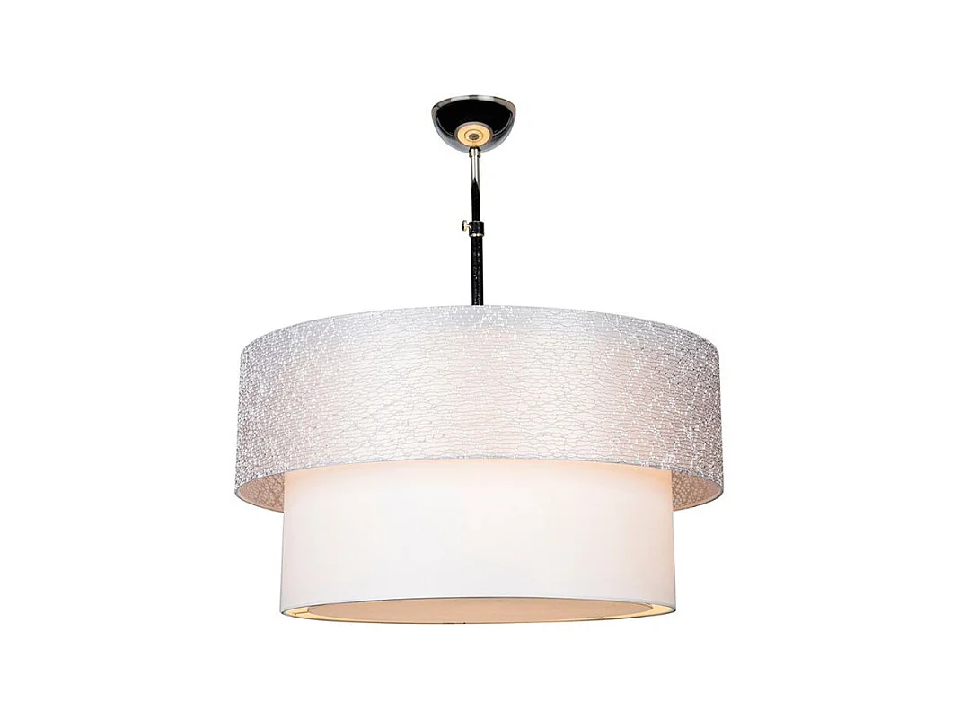 Lampada a sospensione in tessuto Polo MDL2749 colore grigio