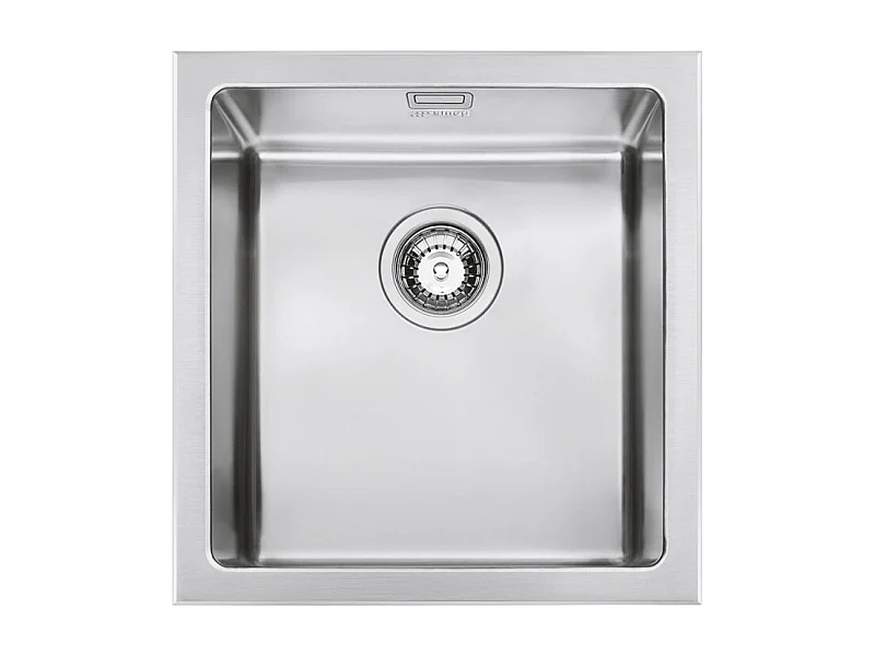 Lavello incasso monovasca semifilo 40x46 Smeg VQR40 inox spazzolato