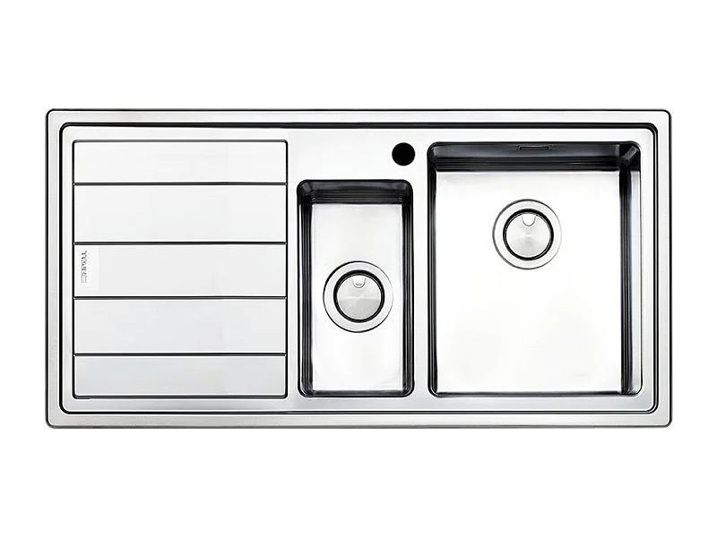 Samet Lavello cucina SAXT332 2 vasche e gocciolatoio sinistro 100x50 cm