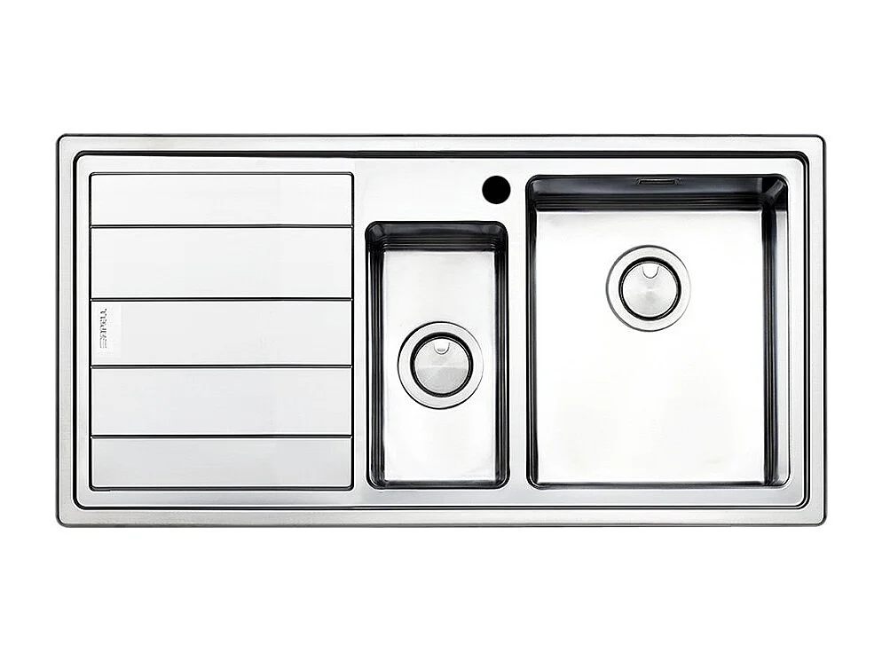 Samet Lavello cucina SAXT332 2 vasche e gocciolatoio sinistro 100x50 cm