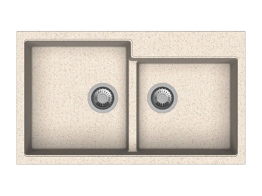 Lavello 2 vasche avena TIPTOE N200