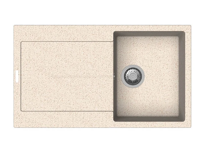 Lavello vasca e gocciolatoio avena Enigma D100