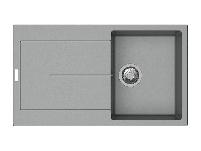 Lavello vasca e gocciolatoio croma Enigma D100