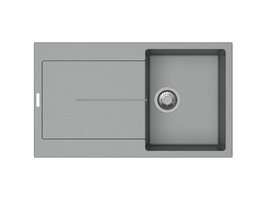 Lavello vasca e gocciolatoio croma Enigma D100