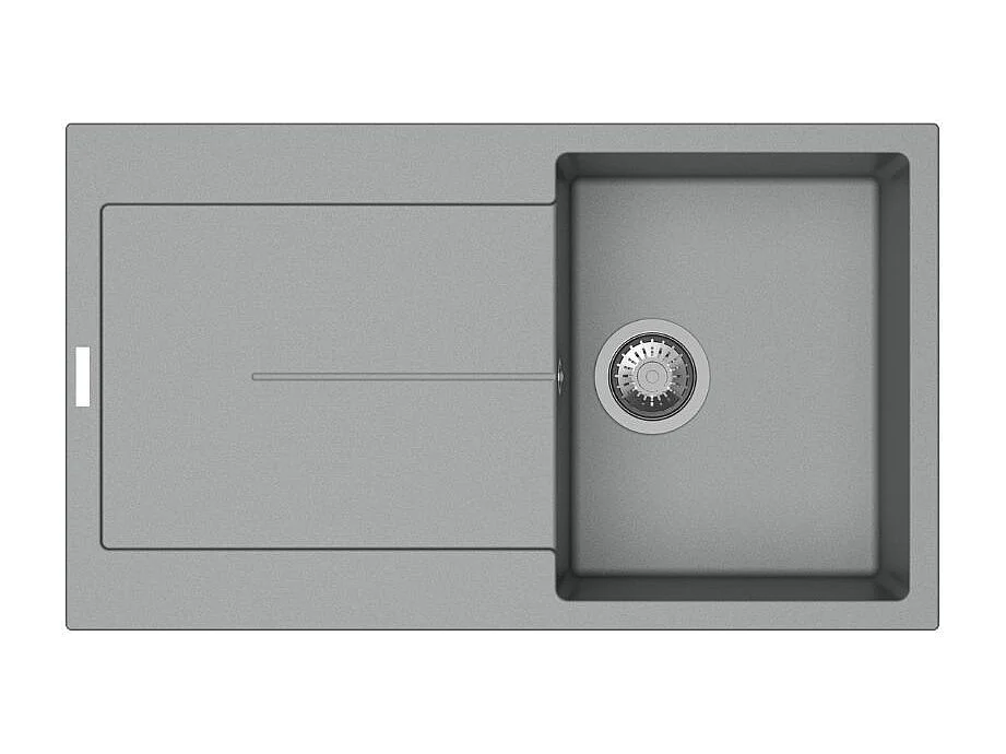 Lavello vasca e gocciolatoio croma Enigma D100