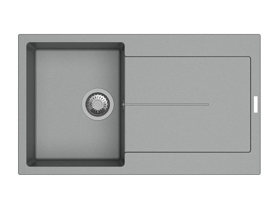 Lavello vasca e gocciolatoio croma Enigma D100