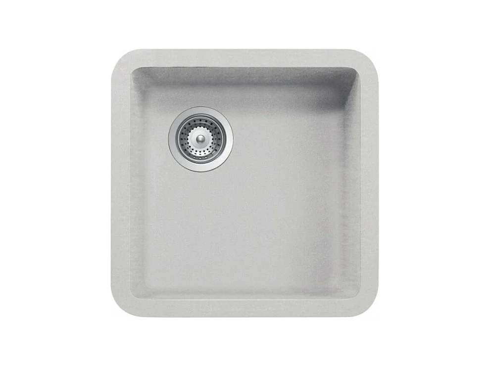 Lavello incasso monovasca sottotop 38x38 Smeg VST38AL colore alluminio