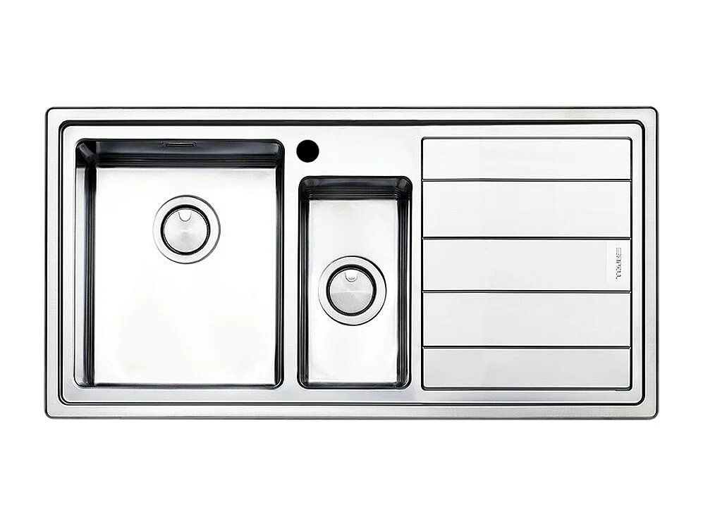 Samet Lavello cucina SAXT332 2 vasche e gocciolatoio destro 100x50 cm