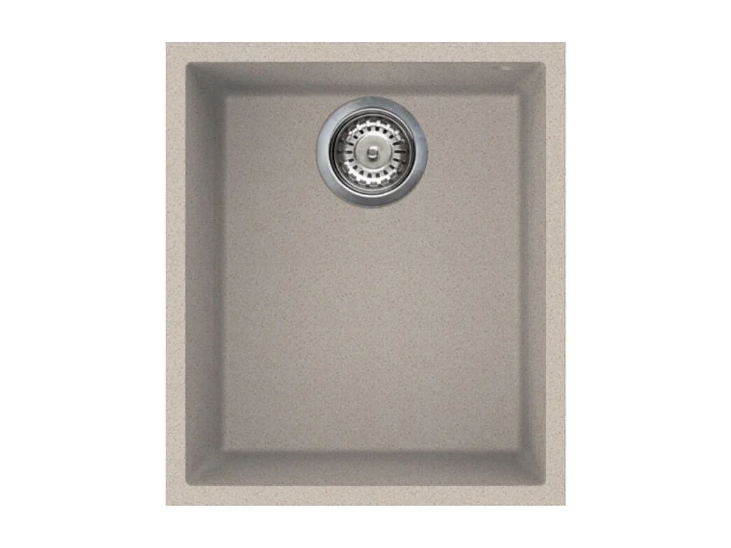 Lavello incasso monovasca sottotop 38x44 Smeg VZUM40AV2 avena