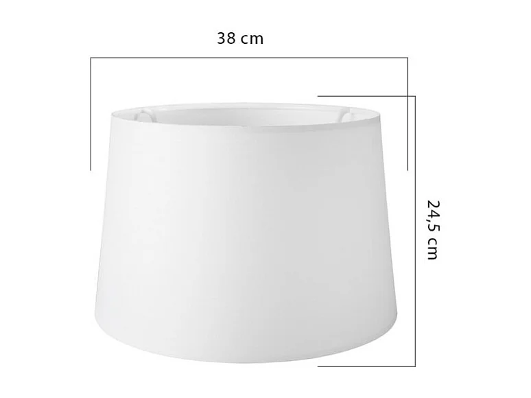 Paralume tessuto bianco Deco MDL3565