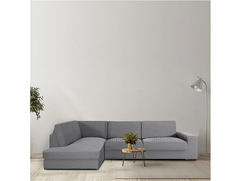 Copridivano angolare sinistro grigio Jaz 350-500