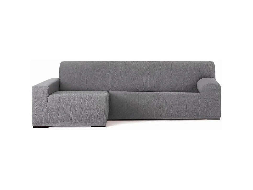 Copridivano penisola sinistra grigio Troya elastico 250-310 bracciolo lungo