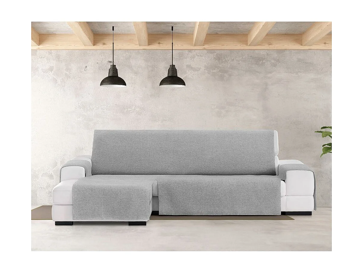 Copridivano penisola sinistra grigio tessuto jacquard Valeria 290