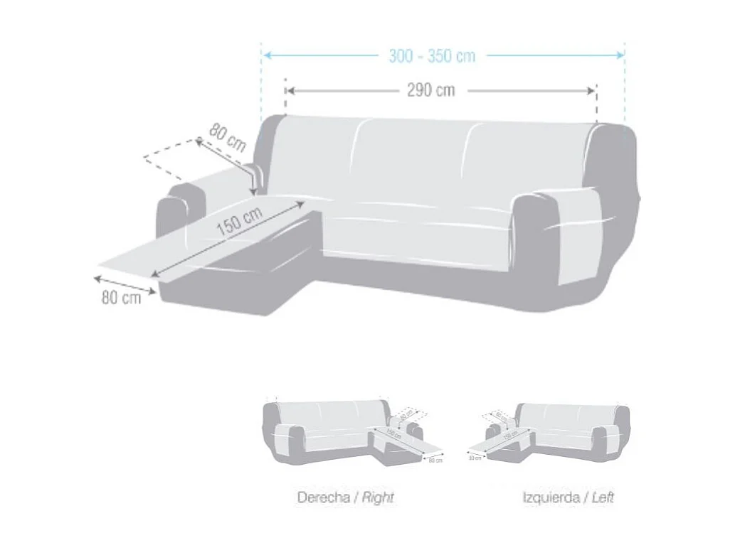 Copridivano penisola sinistra grigio tessuto jacquard Valeria 290