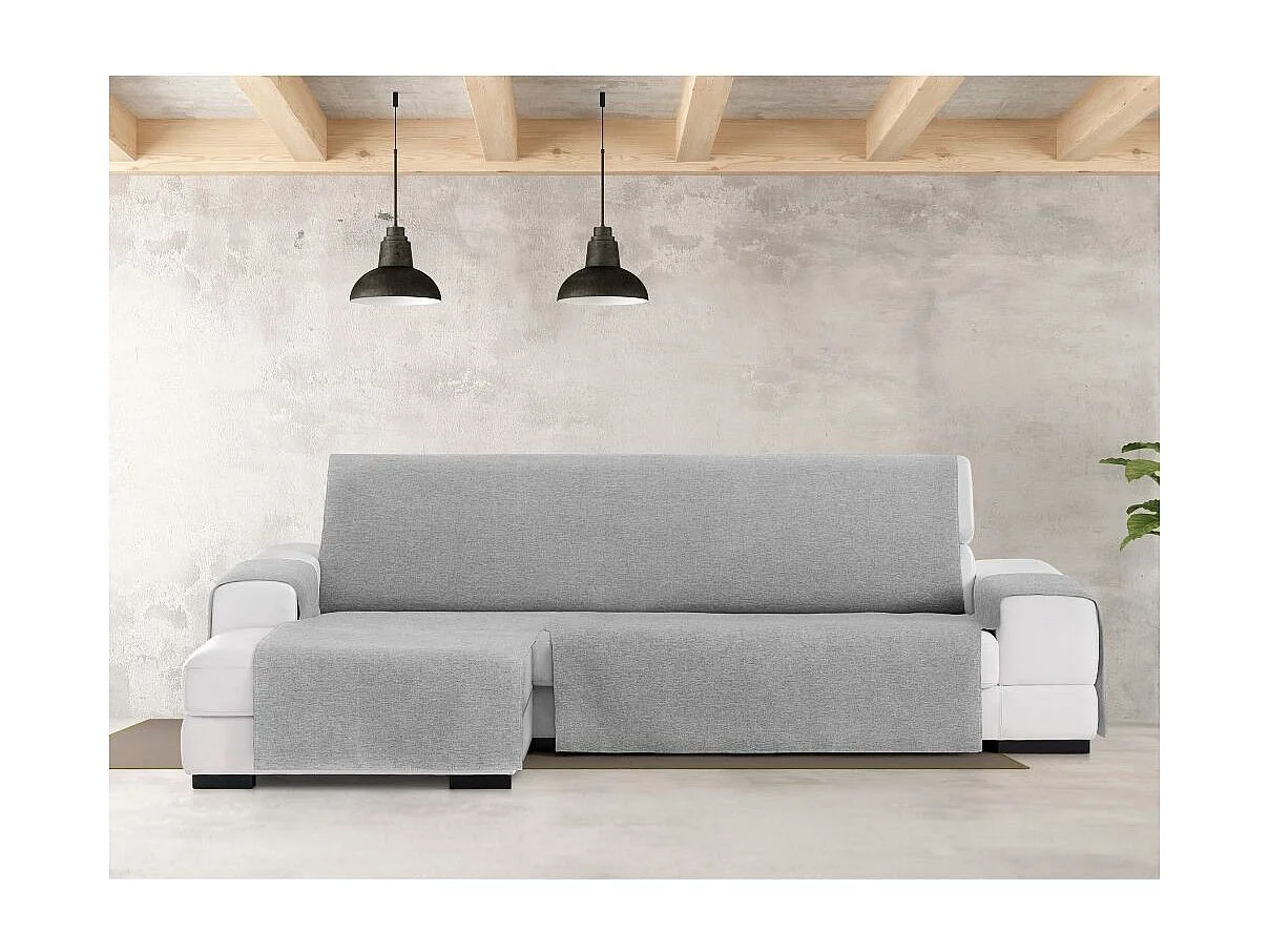 Copridivano penisola sinistra grigio tessuto jacquard Valeria 290