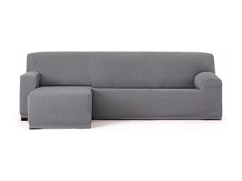 Copridivano penisola sinistra grigio Troya elastico 250-310 bracciolo corto