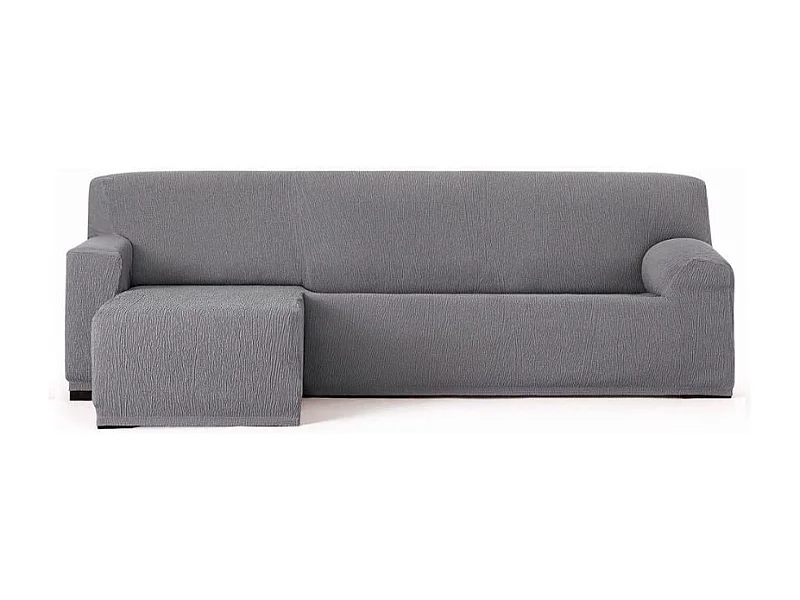 Copridivano penisola sinistra grigio Troya elastico 250-310 bracciolo corto