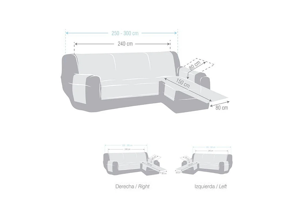 Copridivano penisola destra beige tessuto jacquard Valeria 240