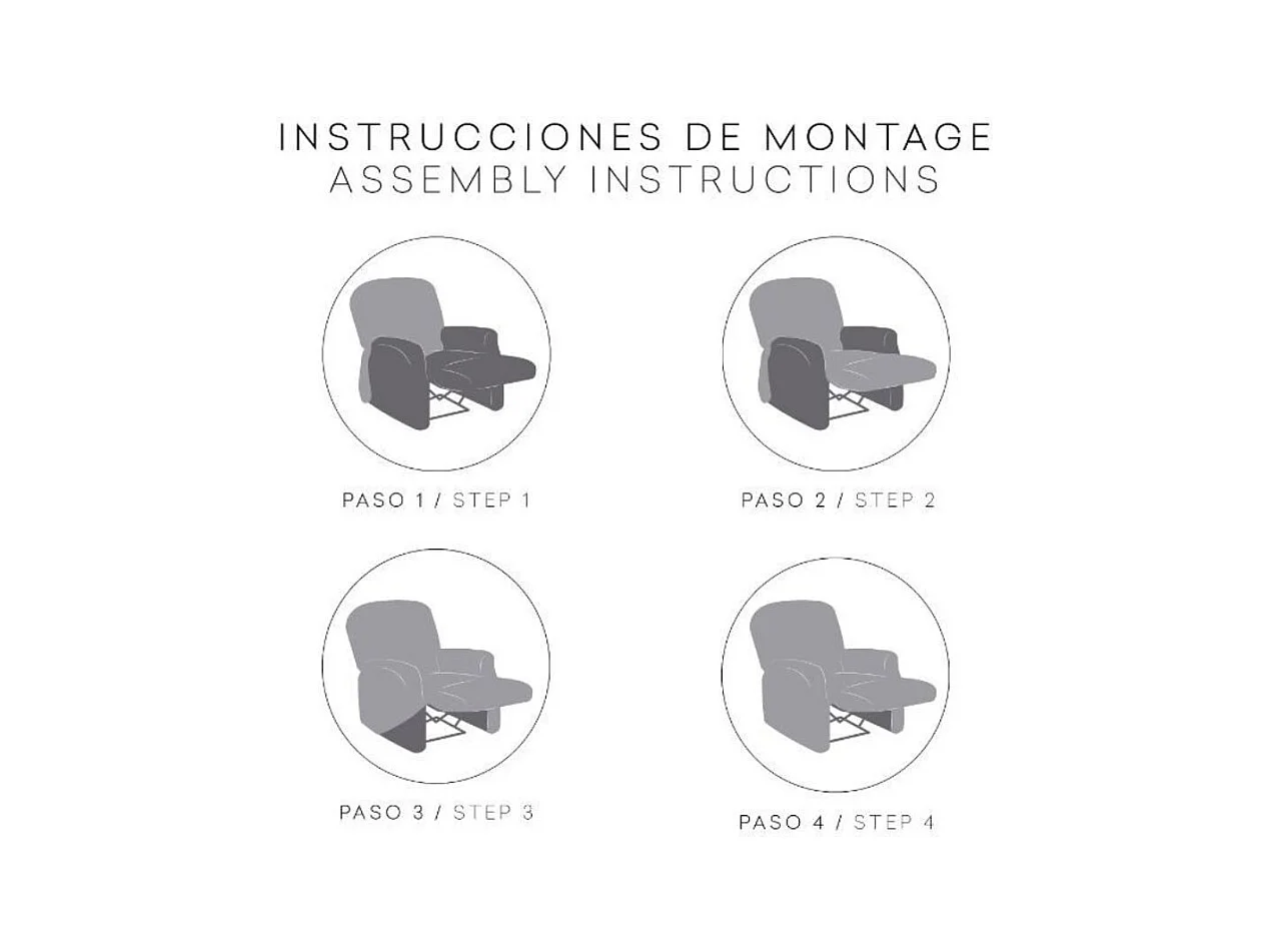 Copripoltrona recliner beige Jaz 70-110