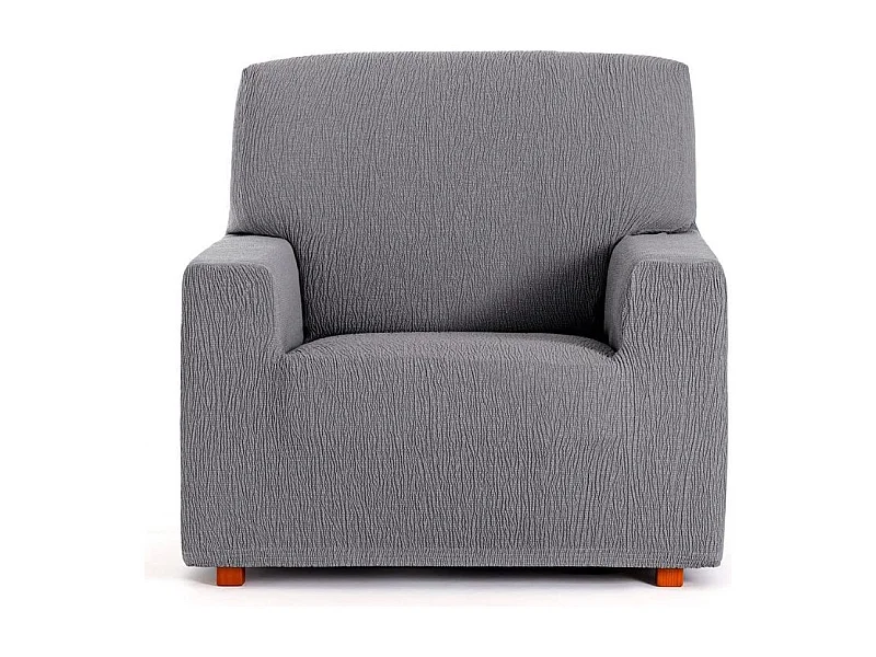 Copripoltrona grigio Troya elastico 80-110