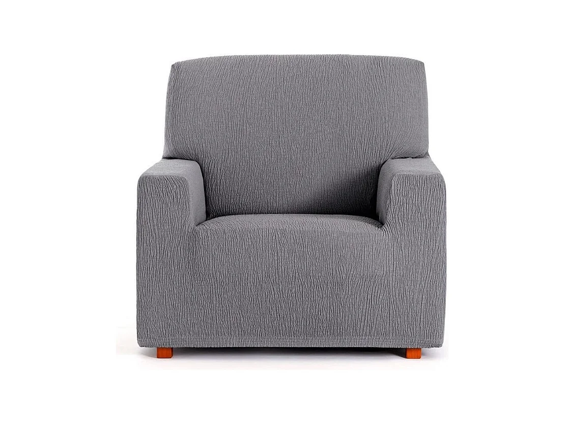 Copripoltrona grigio Troya elastico 80-110