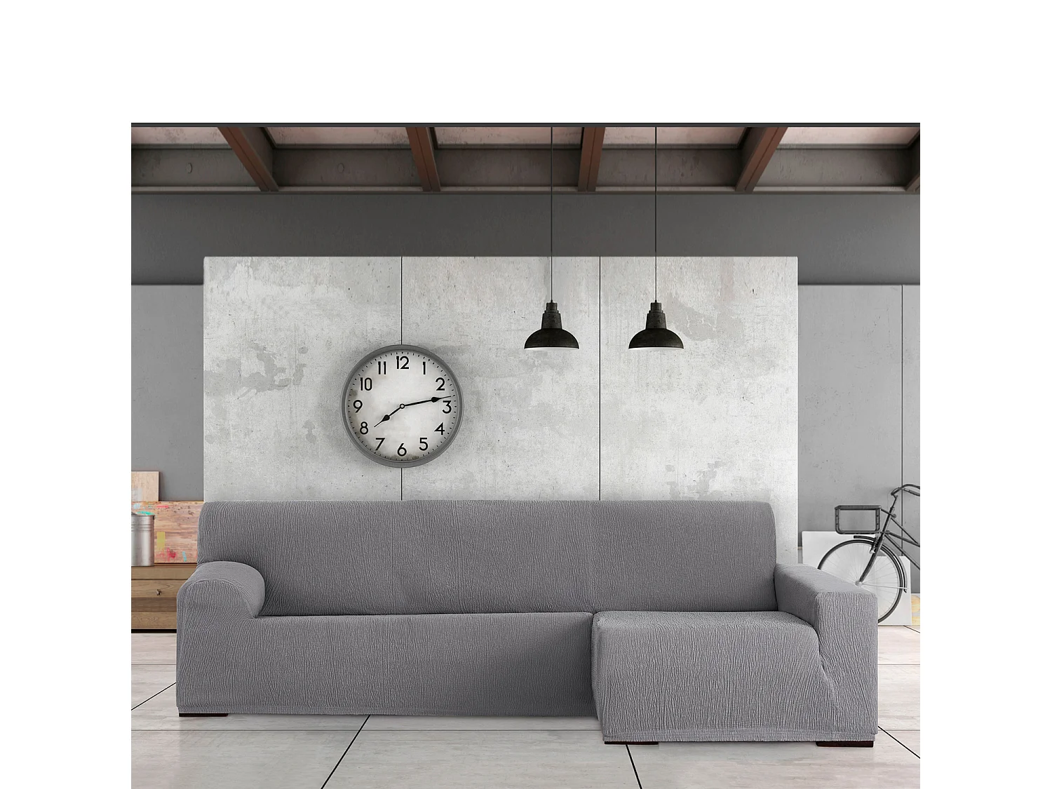 Bankhoezen m/0 chaise longue troya rechts (Van voren gezien) c/6