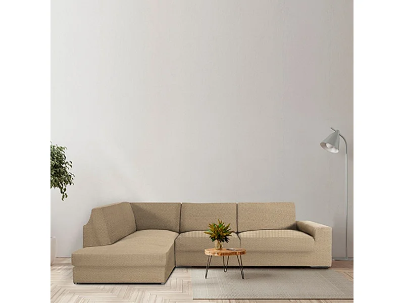 Copridivano angolare sinistro beige Jaz 350-500