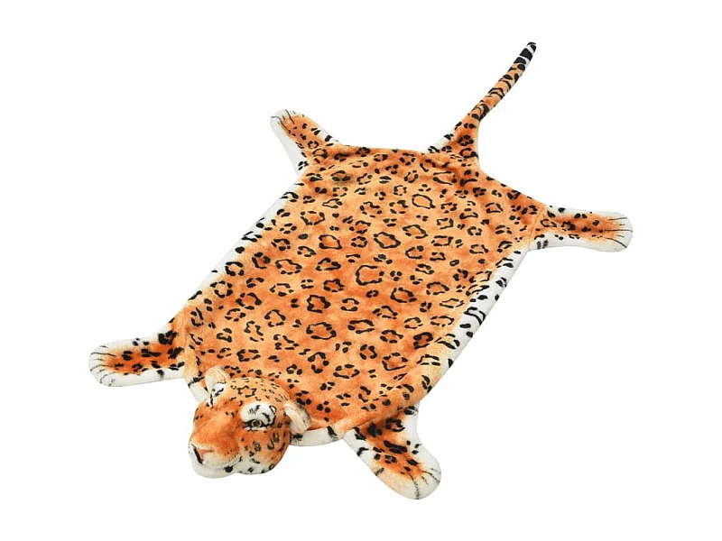 Luipaard pluche tapijt 139 cm Bruin Realistisch pluche dierentapijt voor volwassenen en kinderen