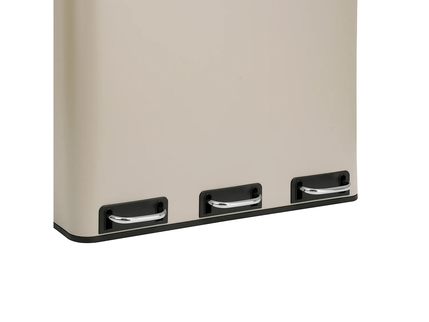 SVITA TM3X18 Poubelle corbeille à papier 54L poubelle tri sélectif taupe