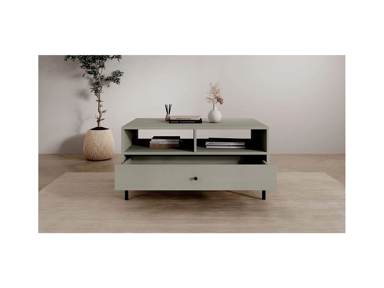 Table basse Tuli/Contreplaqué/Métal/vert