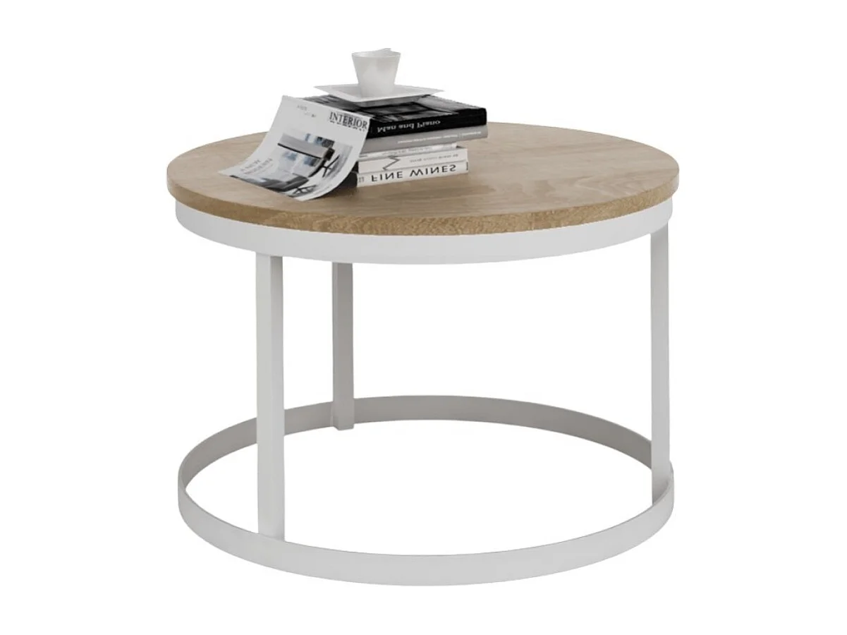 Couchtisch Rini Lux/Metall/Sperrholz/braun