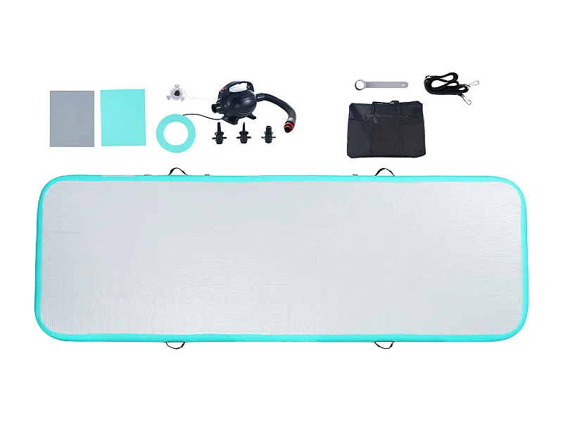 Gymnastikmatte, SucceBuy Aufblasbare Gymnastikmatte 300 cm mit Pumpe fürs Training