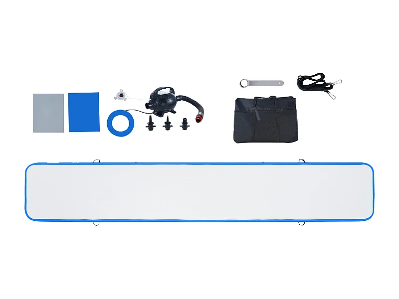 Gymnastiekmat, SucceBuy 598 cm Opblaasbare Air Track Gymnastiek Tumbling Mat met Elektrische Pomp