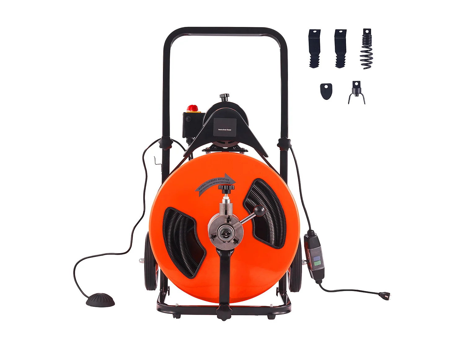 Rioolreinigingsmachine, SucceBuy Rioolreiniger 30.5 m × 1.9 cm Elektrische Automatische Voedermachine