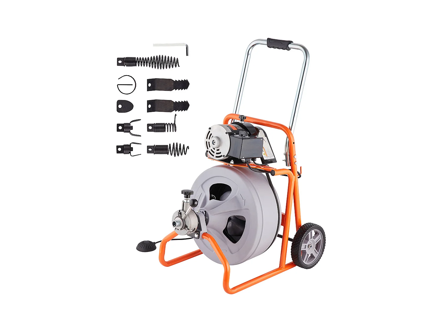 Rioolreinigingsmachine, SucceBuy Rioolreinigingsmachine 22.8 m × 1.27 cm Automatische Invoer 8 Snijmessen