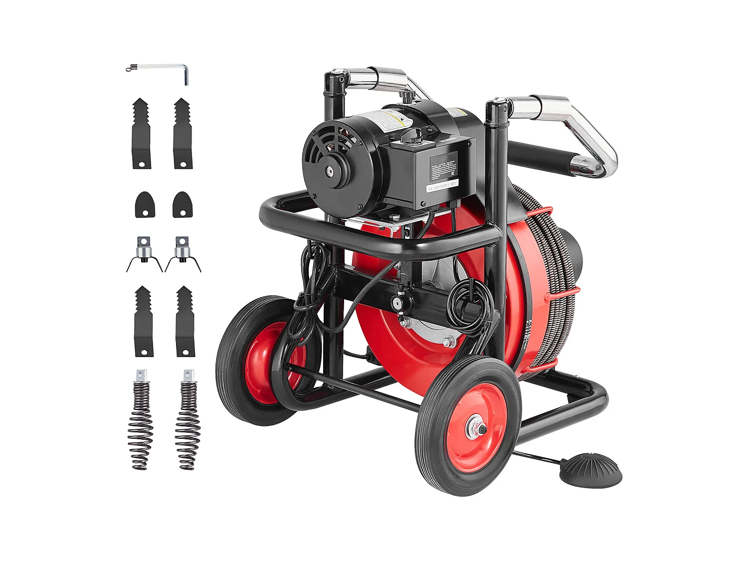 Macchina per la Pulizia degli Scarichi, SucceBuy Macchina per la Pulizia degli Scarichi 30 m × 0.95 cm Alimentazione Elettrica Automatica