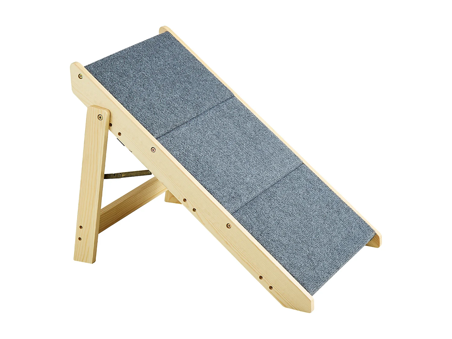 Escaliers pour Chiens, SucceBuy Escalier en Bois pour Animaux de Compagnie 3 Marches 2 en 1 Pliable Capacité de 68 kg