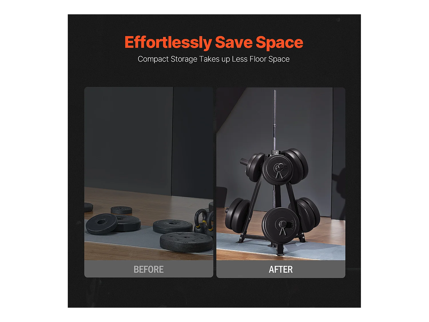 Soutien pour Plaques de Poids SucceBuy, pour Plaques de 50,8 mm, Capacité de 136 kg