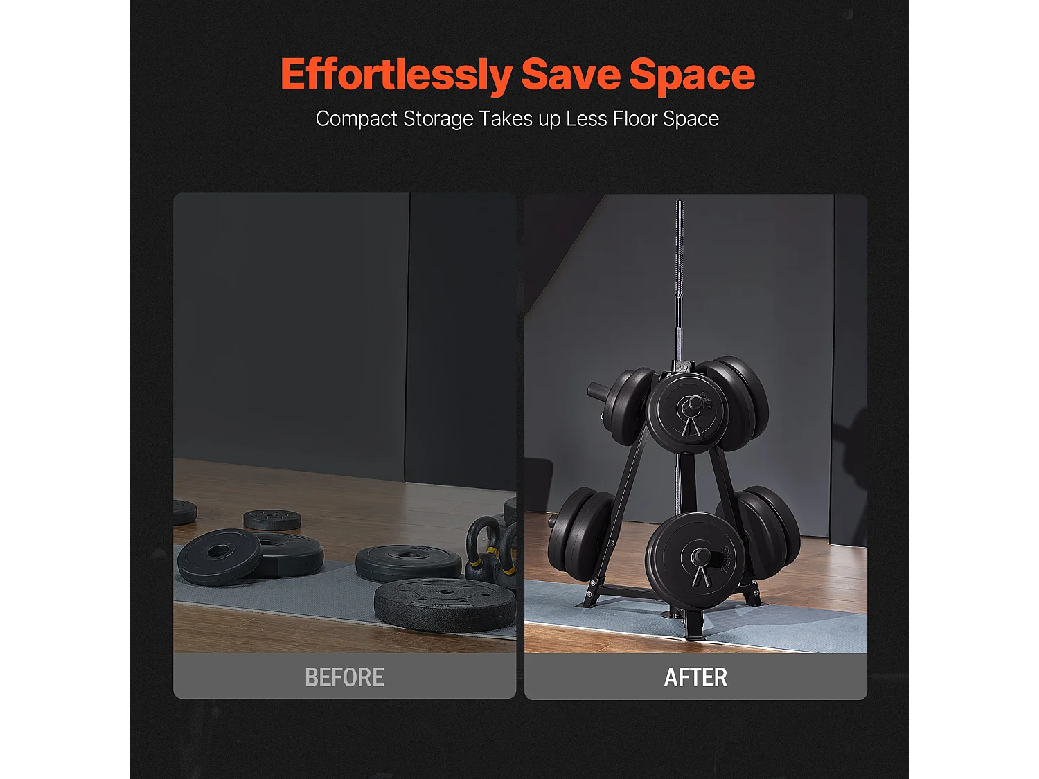 Soutien pour Plaques de Poids SucceBuy, pour Plaques de 50,8 mm, Capacité de 136 kg