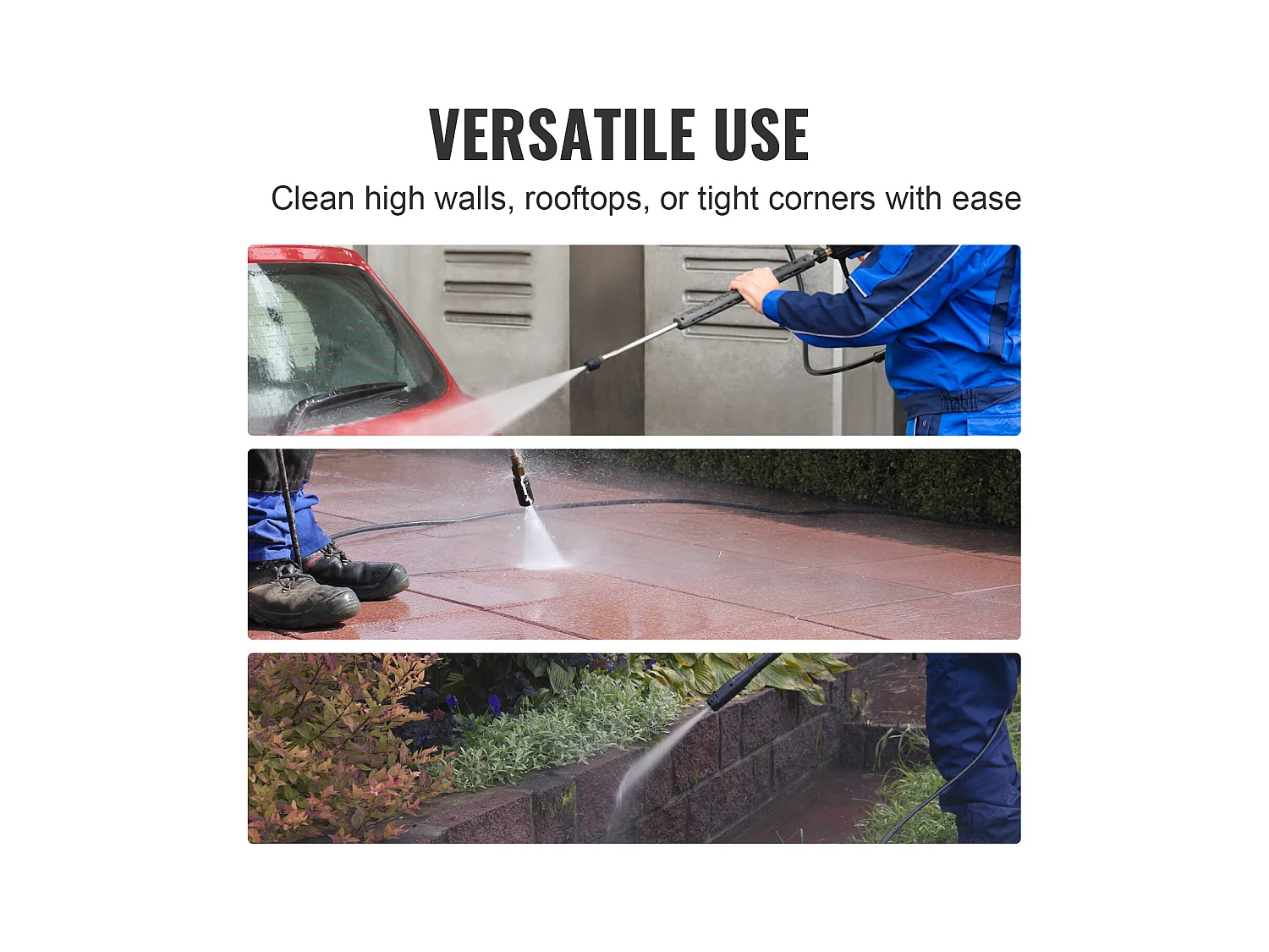 Tubo di Lavatrice SucceBuy Alta Pressione 254CM, Connessione 6.4mm, 4200 PSI