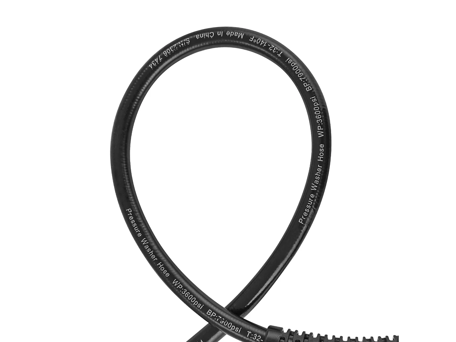 Reinigungsschlauch SucceBuy Hochdruck 127CM 3600 PSI, Verbindung 6.4mm