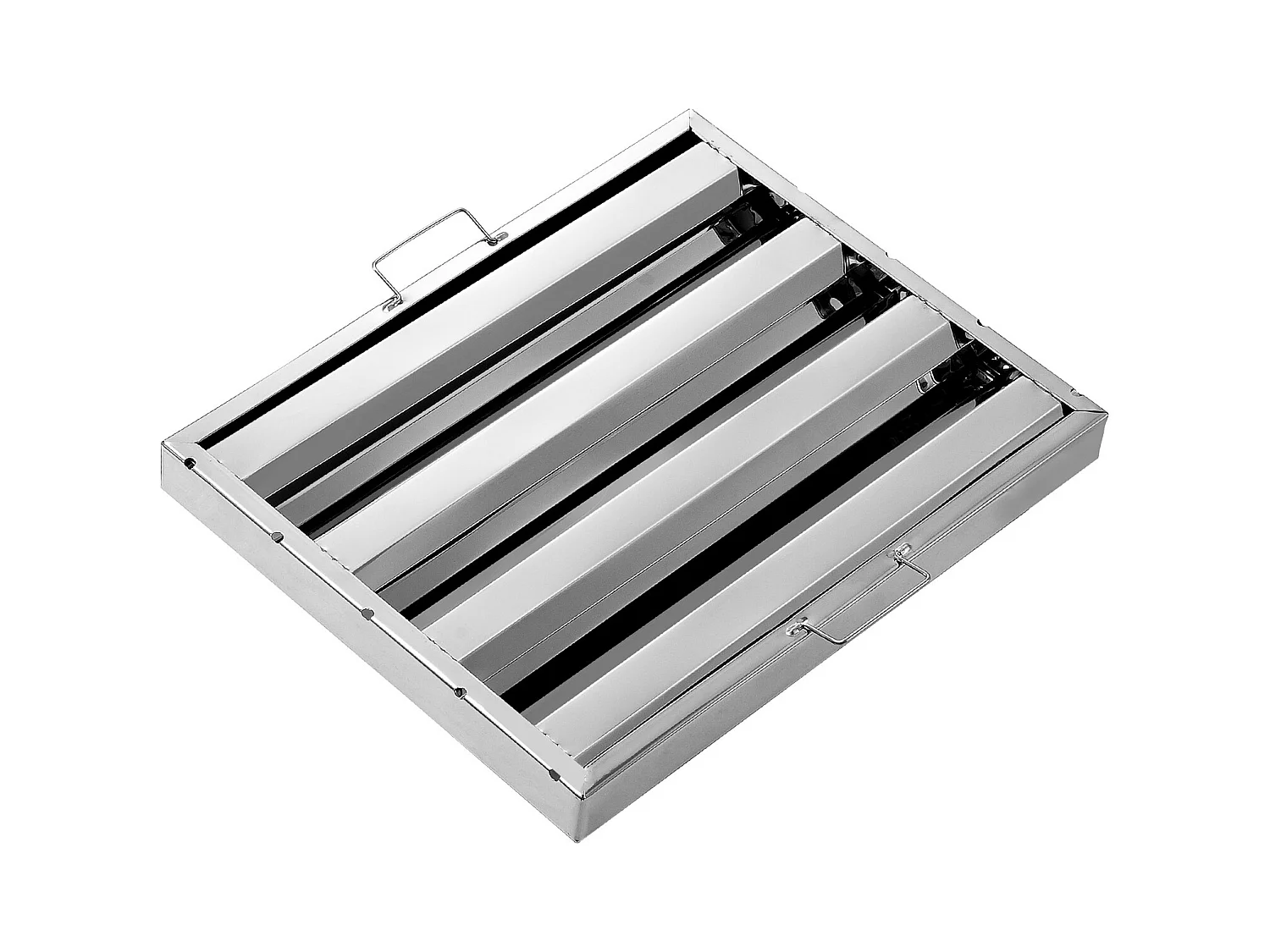 Abrischungsfilter SucceBuy Set von 6 Filtern für Gewerbliche Abzüge 39.4cm x 49.5cm aus Edelstahl