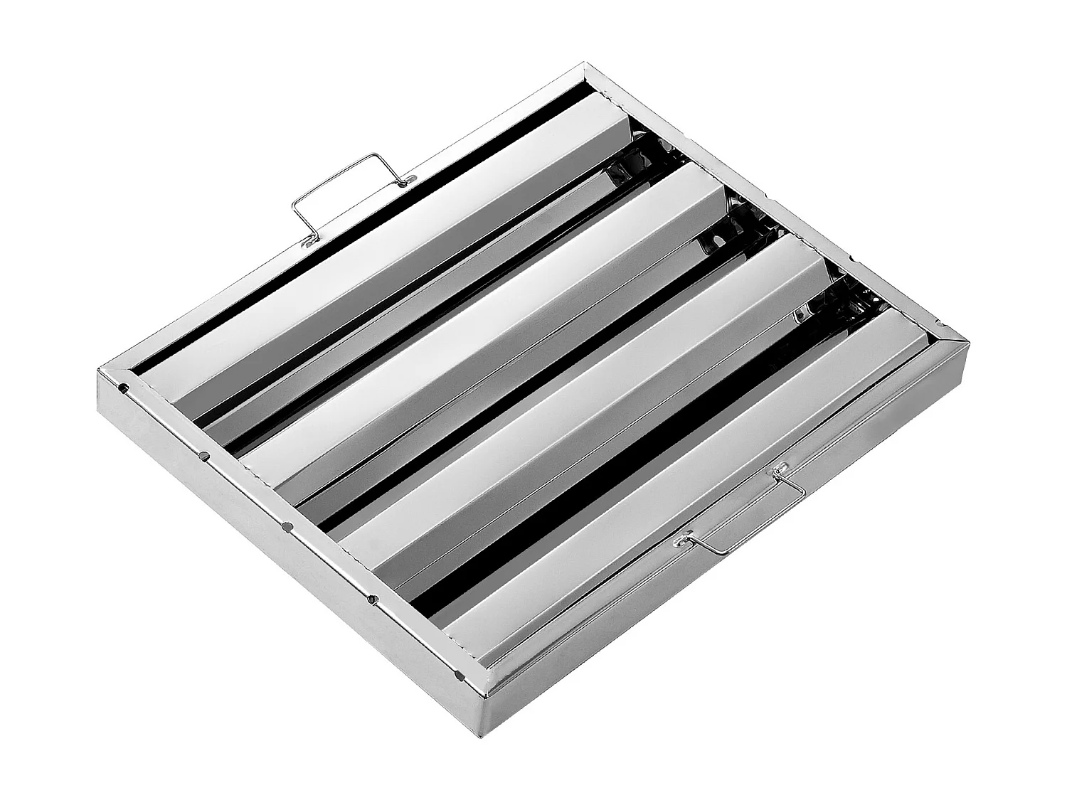 Filtre de Hotte SucceBuy Lot de 6 Filtres pour Hotte Commerciale 39.4cm x 49.5cm en Acier Inoxydable